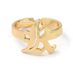 Rack Plating Brass Open Cuff Rings&nbsp;RJEW-M162-32G