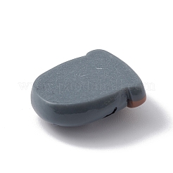 ハロウィンのテーマ不透明樹脂カボション  ブラック  スケルトンハンド模様  23x19x8.5mm&nbsp;X-RESI-E035-01C