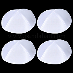 ポリエステル帽子  半円  ホワイト  160x1.5mm&nbsp;AJEW-WH0481-58A