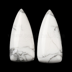 天然石ハウライトカボション  三角形  40~40.5x18.5x6~6.5mm&nbsp;G-D066-03B