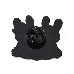 Cute Animal Hug with Heart Enamel Pins&nbsp;PALLOY-D361-01EB-04