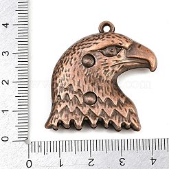 合金のチベット風チャーム  イーグルチャーム  赤銅鉱  38x37.5x8.5mm  穴：2.5mm&nbsp;AL-CBA2376-28R