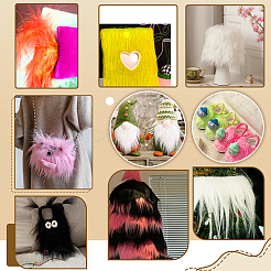 10Pcs 10 Colors Artificial Wool Fabric&nbsp;DIY-GA0008-83