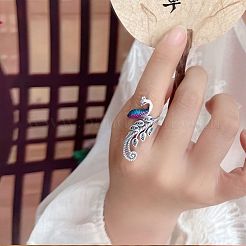 Phenix Zinc Alloy Enamel Cuff Rings&nbsp;FS-WGBA5CA-01