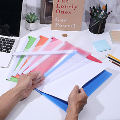 10Pcs 5 Colors Plastic File Folder with Clip&nbsp;AJEW-GA0010-71