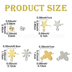 304 & 201 Stainless Steel Stud Earring Findings&nbsp;STAS-YW0011-14