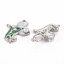 Alloy Rhinestone Pendants&nbsp;PALLOY-N153-07-RS