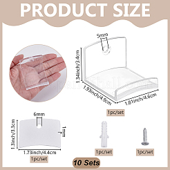 Plastic Hat Hooks for Wall&nbsp;AJEW-WH0481-762B