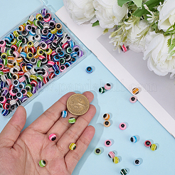240Pcs 12 Colors Evil Eye Resin Beads&nbsp;RESI-PA0001-09