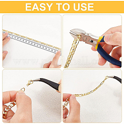 DIY Real 18K Gold Plated Chain Bracelet Necklace Making Kits&nbsp;DIY-BC0005-18