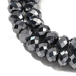 テラヘルツストーンビーズ連売り  多面カット  ロンデル  3x2mm  穴：0.6mm  約167個/連  14.96インチ（38cm）&nbsp;G-L613-D02-03
