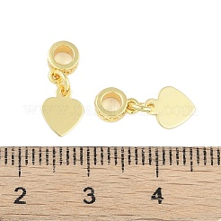 真鍮チャーム  鉛フリー＆カドミウムフリー  18KGP本金メッキ  ハート  15mm  ペンダント：7.5x6mm  穴：2.5mm&nbsp;LS-KK-A226-06C-G