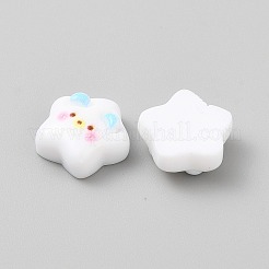 樹脂カボション  スター  ライトスカイブルー  13.5x13x5.5mm&nbsp;RESI-CJC0011-51C