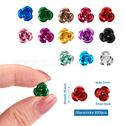 650 Pcs 13 Colors Aluminum Cabochons&nbsp;MRMJ-FW0001-01B