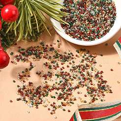 4 Colors 11/0 Christmas MIYUKI Delica Seed Beads&nbsp;SEED-X0058-20