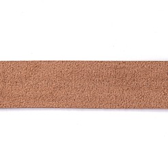 フラット片面模造レザーコード  ライチ模様  ブラウン  25x1.8mm  約1.09ヤード（1m）/ロール&nbsp;LC-WH0002-01E