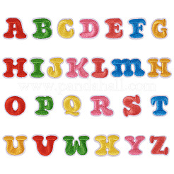 104Pcs 4 Sets Letter A~Z Embroider Thread Cloth on/Sew On Patches&nbsp;PATC-TA0001-41