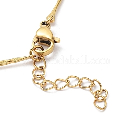 Ion Plating(IP) 304 Stainless Steel Bar Link Chain Bracelets&nbsp;BJEW-K226-07G