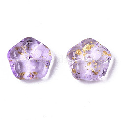 Spray Painted Glass Beads&nbsp;DGLA-R052-002-B03