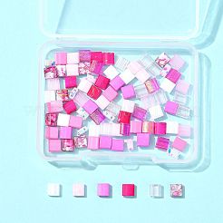 100Pcs 10 Styles 2-Hole Drawbench Glass Seed Beads&nbsp;SEED-FS0001-46