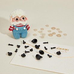 Resin Doll Craft Eyes and Noses with Washers&nbsp;DIY-WH0209-04