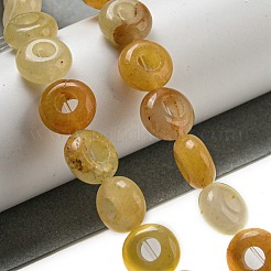 Natural Topaz Jade Beads Strands&nbsp;G-P536-A13-01