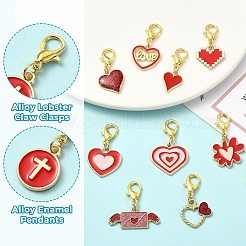 10Pcs Alloy Enamel Pendants&nbsp;HJEW-YW00511