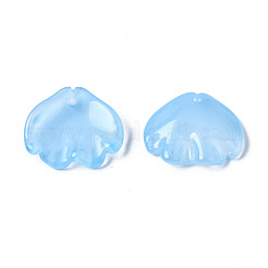 Transparent Spray Painted Glass Pendants&nbsp;GGLA-S054-014E-03