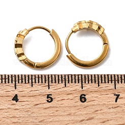 304ステンレススチール製スターフープピアス  エナメル  イオンプレーティング（ip）  18KGP本金メッキ  13.5x14.5x4.5mm&nbsp;EJEW-H172-02G