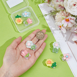 4 Bags 4 Styles Flower TPU Charger Cord Protector&nbsp;DIY-OC0014-30
