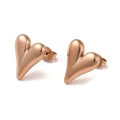 PVD Vacuum Plating 304 Stainless Steel Stud Earring&nbsp;EJEW-C099-04RG