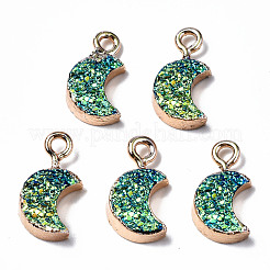 Druzy Resin Pendants&nbsp;RESI-S383-007-B01