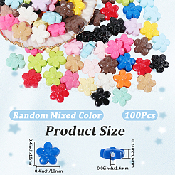 100Pcs Opaque Acrylic Beads&nbsp;OACR-PA0001-57