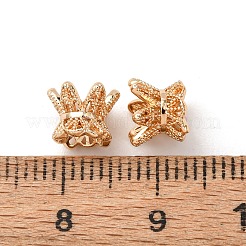 真鍮製ビーズキャップ  花  18KGP本金メッキ  8x6mm  穴：3mm&nbsp;ZIRC-L105-14G