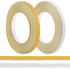 2 Rolls 2 Colors 50M Glitter Adhesive Plastic Tapes&nbsp;DIY-GF0011-22