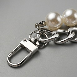 Plastic Imitation Pearl Beaded Double Strand Bag Handles&nbsp;DIY-WH0449-83P