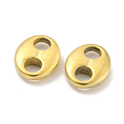 PVD Vacuum Plating 304 Stainless Steel Oval Connector Charms&nbsp;STAS-L278-037G