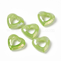 UV Plating Rainbow Iridescent Acrylic Bead Frames&nbsp;PACR-M003-04