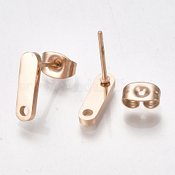 304 Stainless Steel Stud Earring Findings&nbsp;X-STAS-S107-18