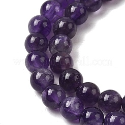Natural Amethyst Beads Strands&nbsp;G-A274-C01-6mm-01