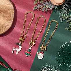 Christmas Alloy Enamel Cup Charms&nbsp;HJEW-JM02301