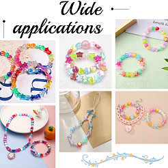 800Pcs 2 Styles Eco-Friendly Transparent Acrylic Beads&nbsp;TACR-SP0001-01C