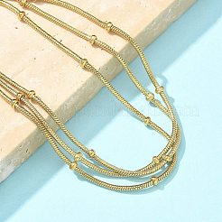 304 Stainless Steel Snake Chain Bracelets for Women&nbsp;BJEW-U019-04G-04