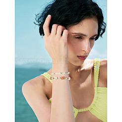 DIY Natural Shell Beads Bracelet Making Kit&nbsp;DIY-CF0001-10