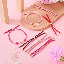 5Pcs 5 Colors Polyester Cord Bracelet Making&nbsp;MAK-TA0001-40