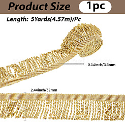 5 Yards Polyester Twist Tassel Ribbons&nbsp;OCOR-WH20005-39C