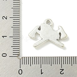 合金のチベット風チャーム  鉛フリー＆カドミウムフリー  斧の形  アンティークシルバー  15x20x2mm  穴：1.6mm&nbsp;TIBE-I026-6027AS