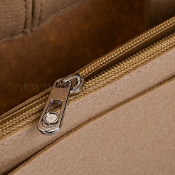 フェルト バックパック オーガナイザー インサート  リュックサックバッグアクセサリー  合金ジッパー付き  淡いチソウ  26.3x19.5x1.9cm  展開：26.5x19.5x11.5cm&nbsp;FIND-WH0248-288A-03