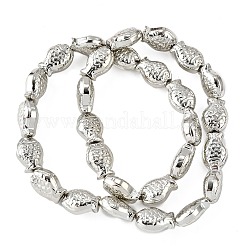 電気メッキガラスビーズセット  魚  フルメッキ  プラチナメッキ  15x10x3mm  穴：1mm  約28~29個/連  15.16~15.75インチ（38.5~40cm）&nbsp;EGLA-V001-01A