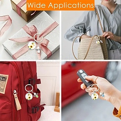 3Pcs Glass Pearl & Resin & Alloy Glass Keychains&nbsp;KEYC-YW00227-01